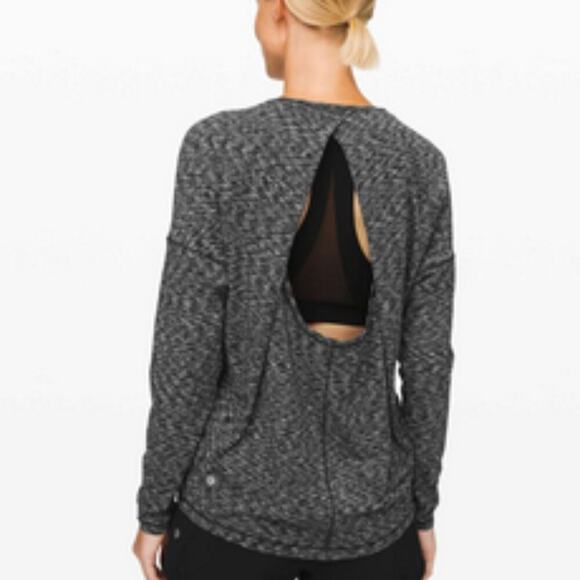lululemon athletica Tops - Lululemon Get set long sleeve spaced out space dye open back athletic top